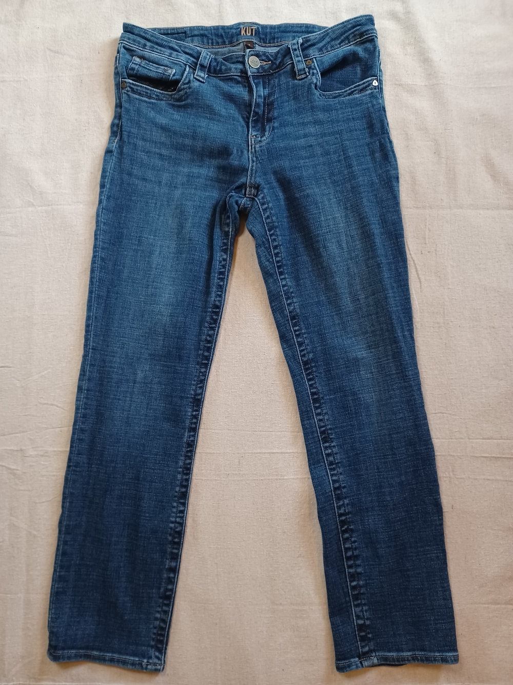 Kut From The Kloth Midwash Straight Leg Jeans Women's Size 8